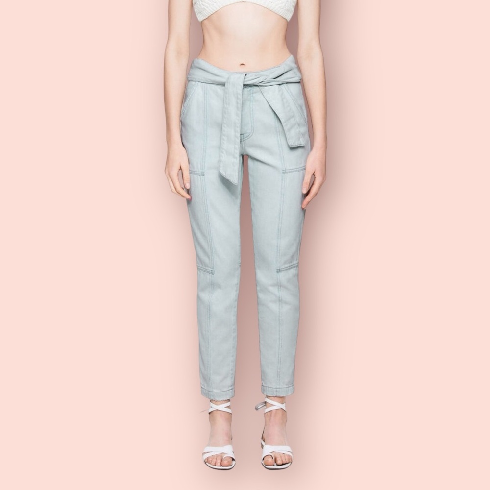 Jonathan Simkhai “Henley Tie Waist Jeans”